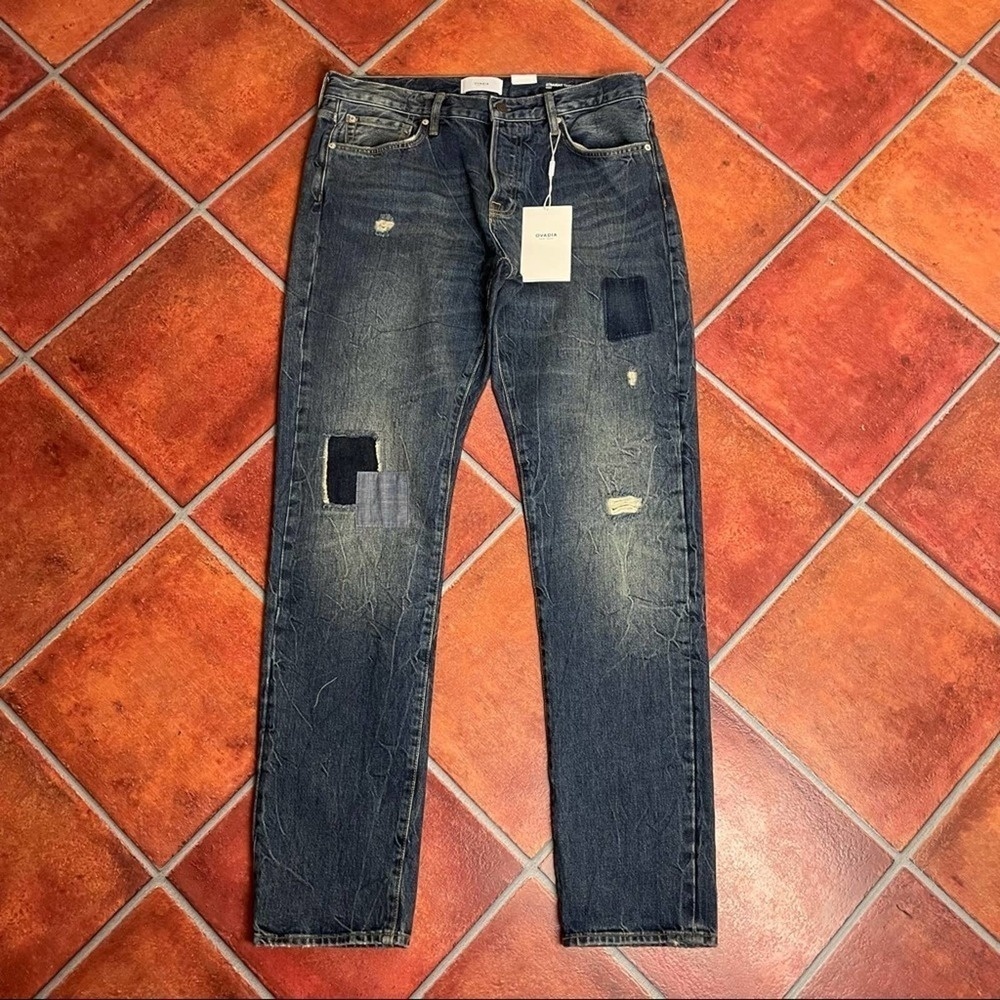 NWT Ovadia Patchwork Jeans